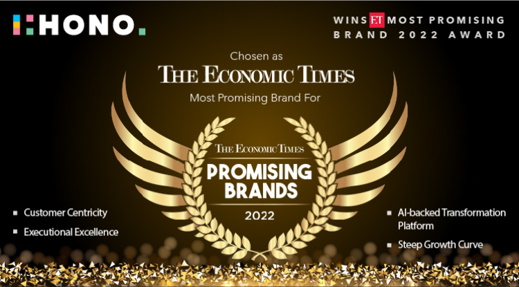 The ET Most Promising Brand 2022 Award goes to HONO.