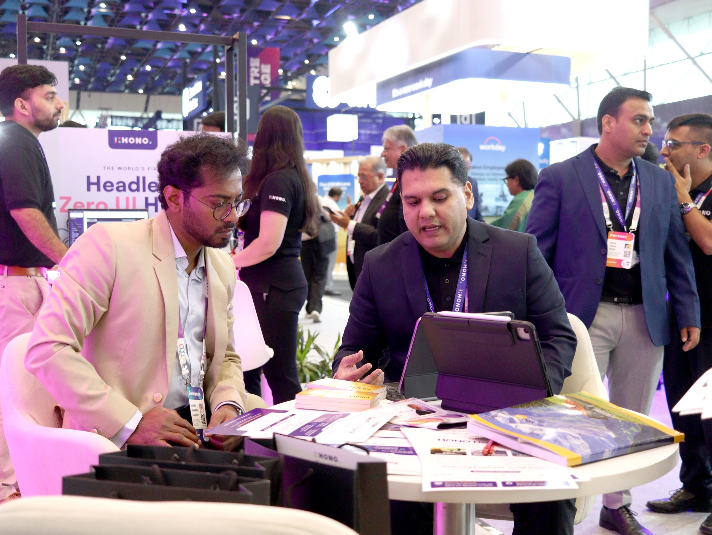 HONO experiential booth at TechHR India 2026
