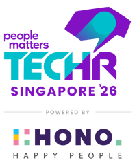 People Matters TechHR Pulse Singapore 2026 logo with speech bubble design.