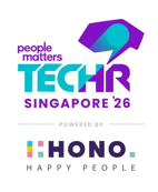 TechHR Singapore ’26 event logo powered by HONO Happy People