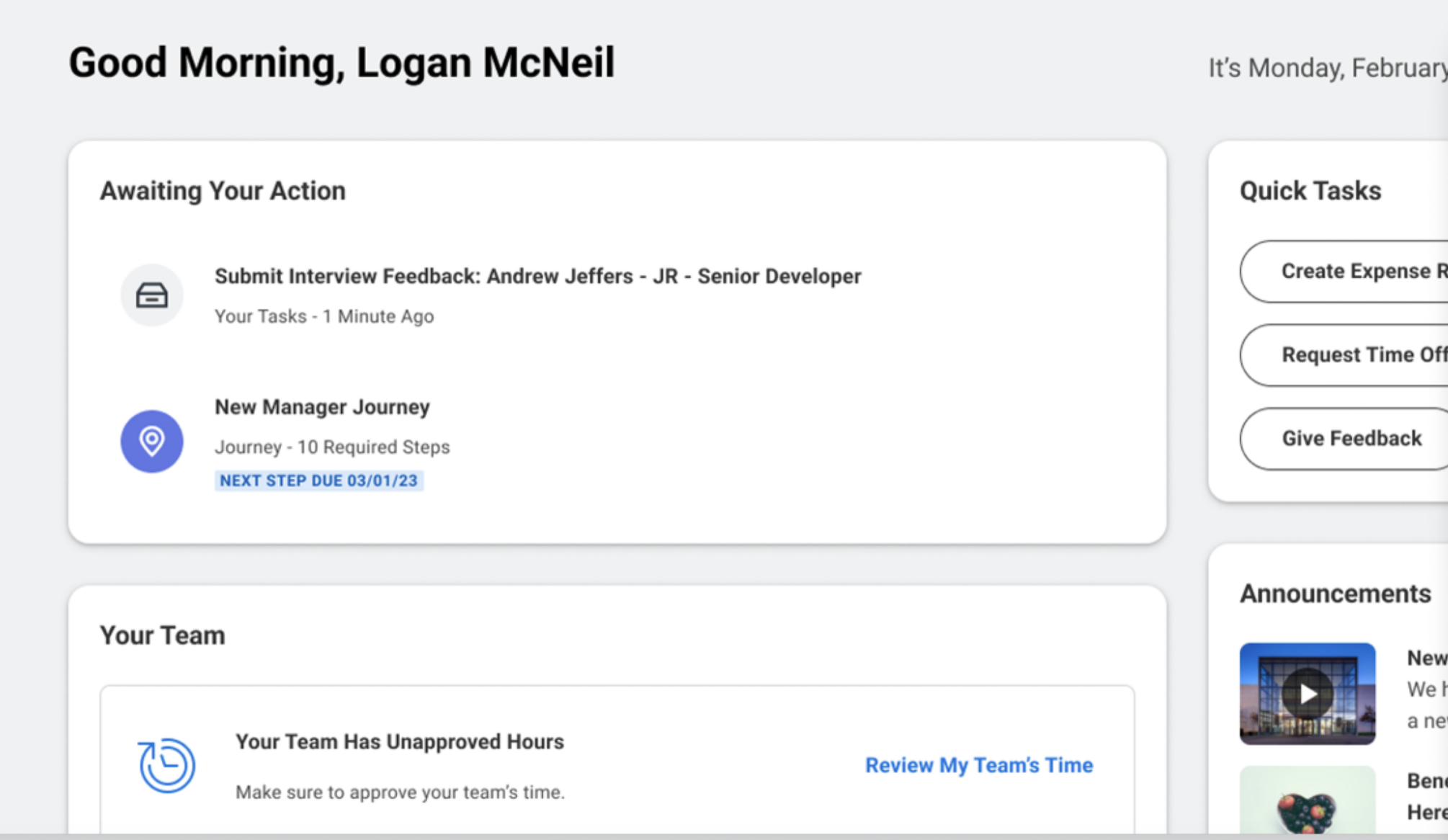 HCM Software - workday