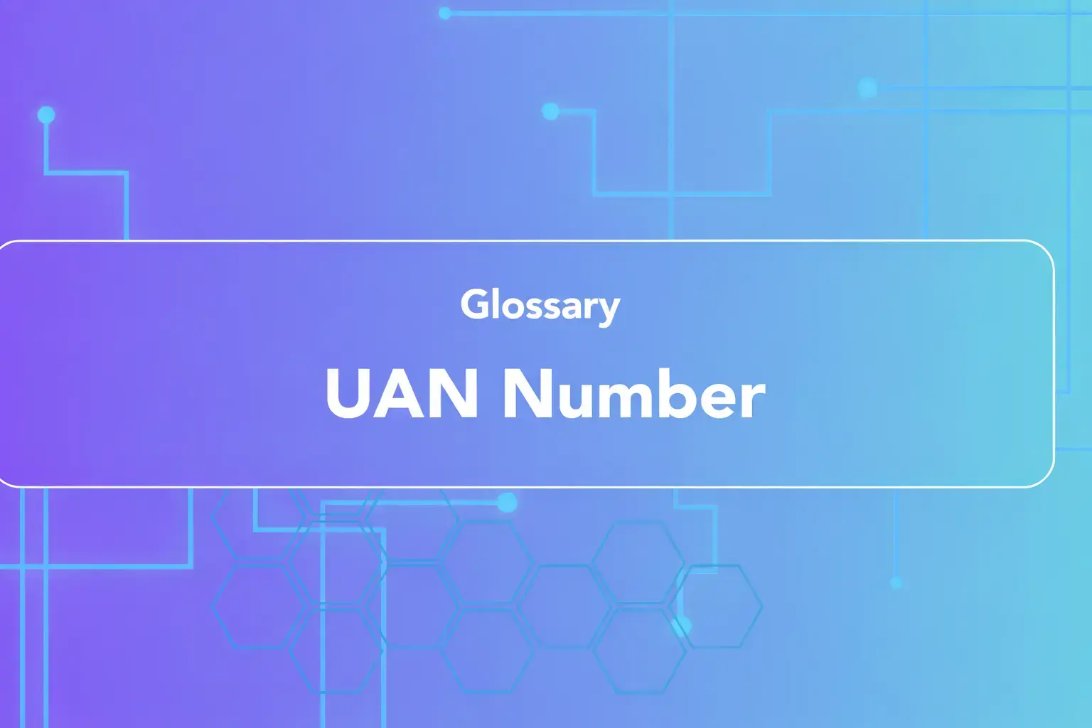 UAN Number