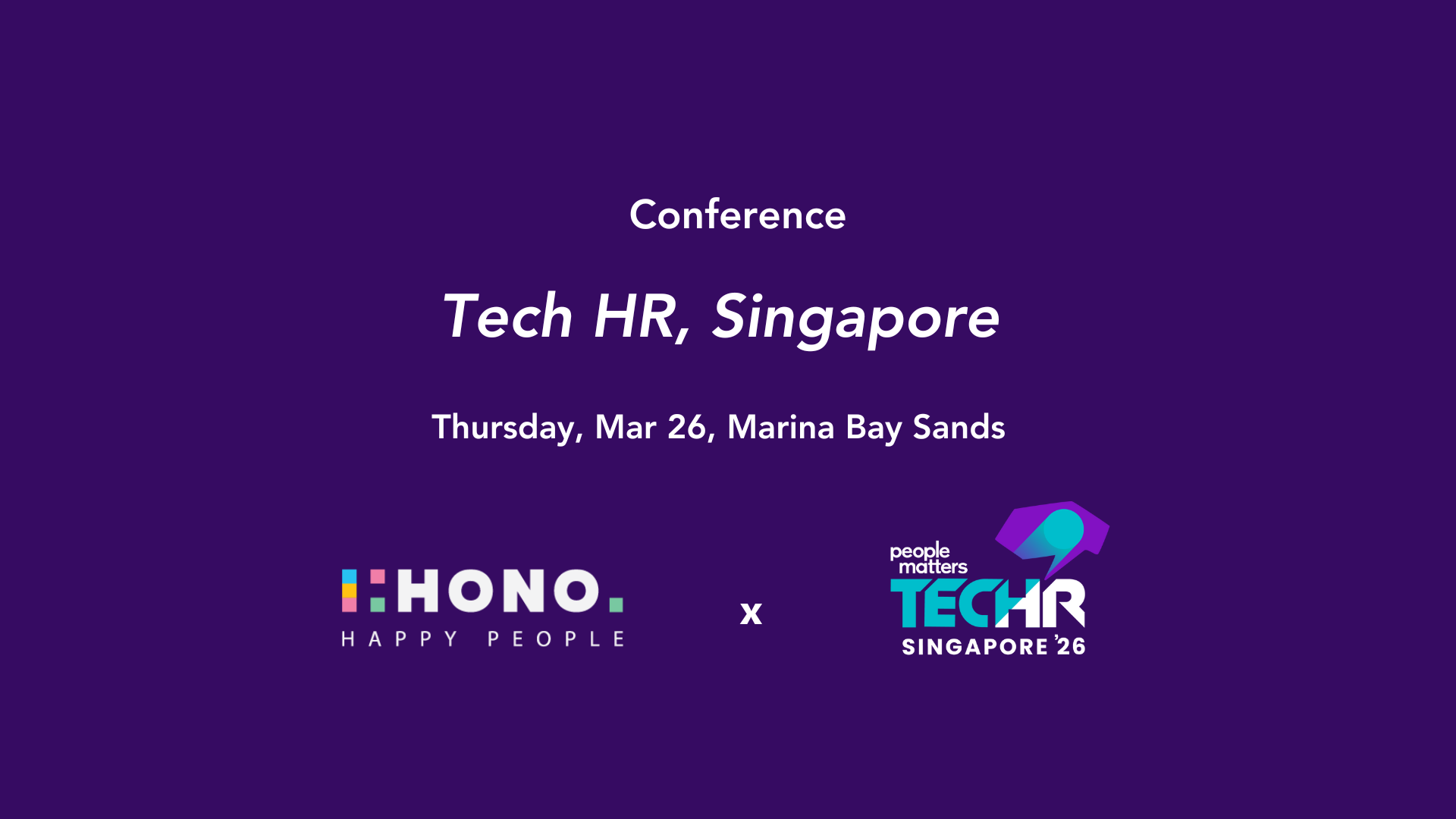 HONO at People Matters TechHR Singapore 2026