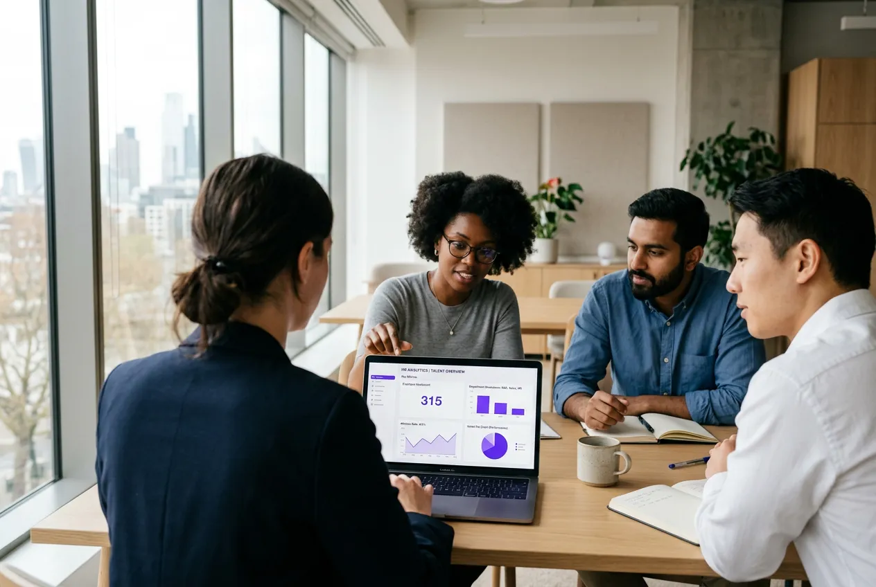 Manager and employee in a performance conversation